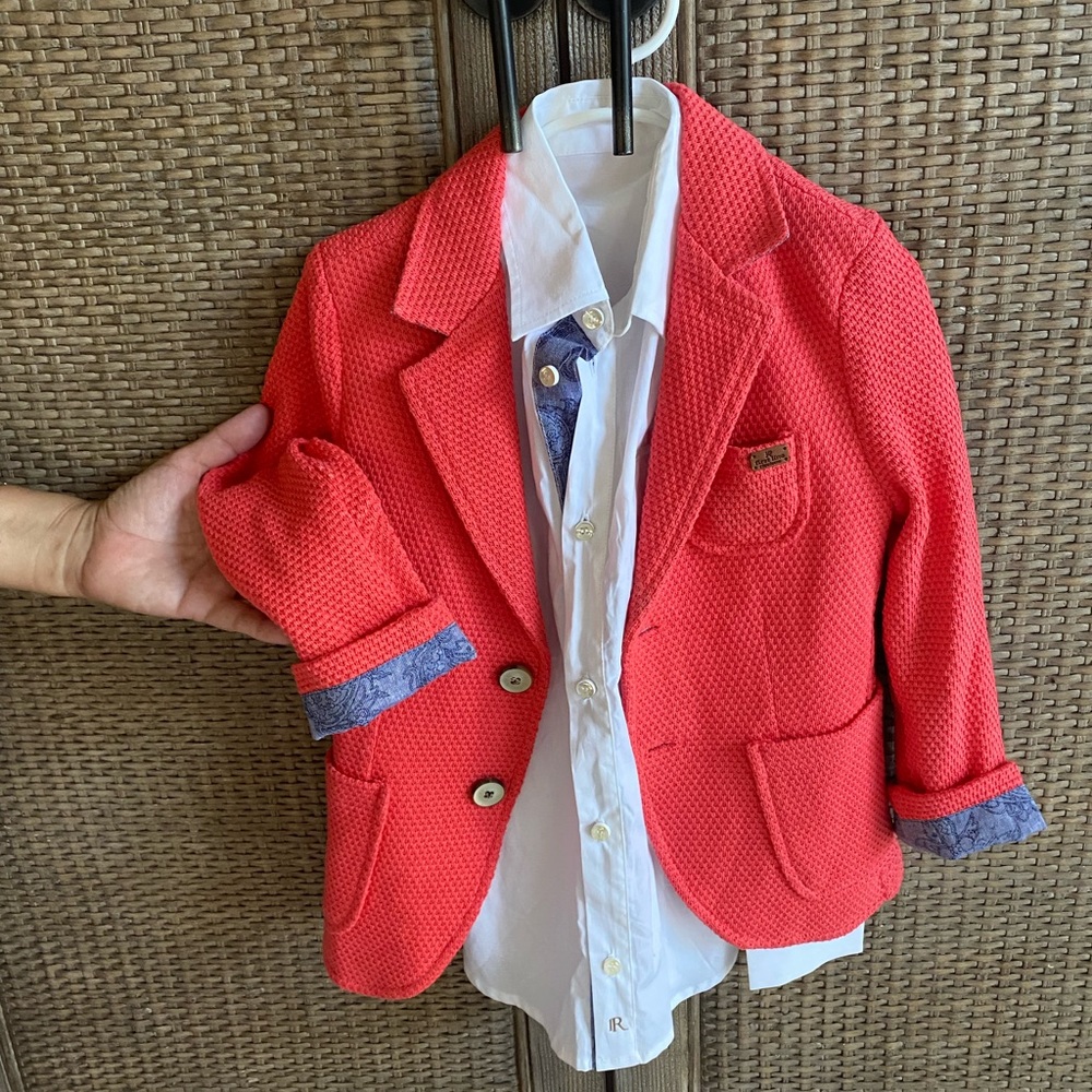 Jacket and matching shirt.